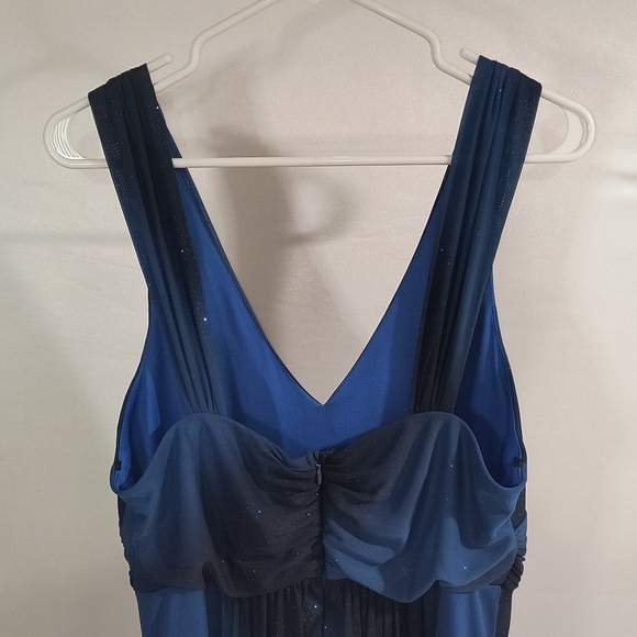 Dollar Women's Extra Large Blue Maxi Dress W/Scarf - Picture 5 of 10